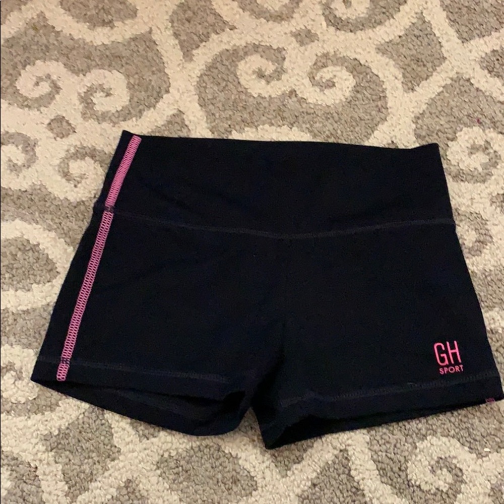 Dark blue/black yoga shorts